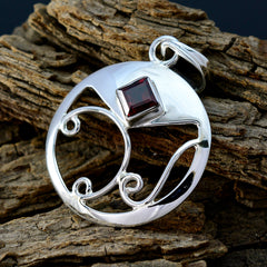 Mathilde Red Pendant Necklace - Stylish Silver Design