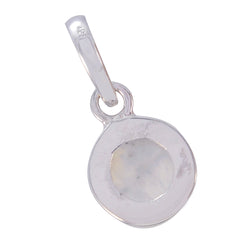 Maya White Love Pendant with Elegant Gemstone Charm