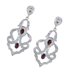 Meera Red Stud Earrings - Elegant Jewelry for Any Occasion