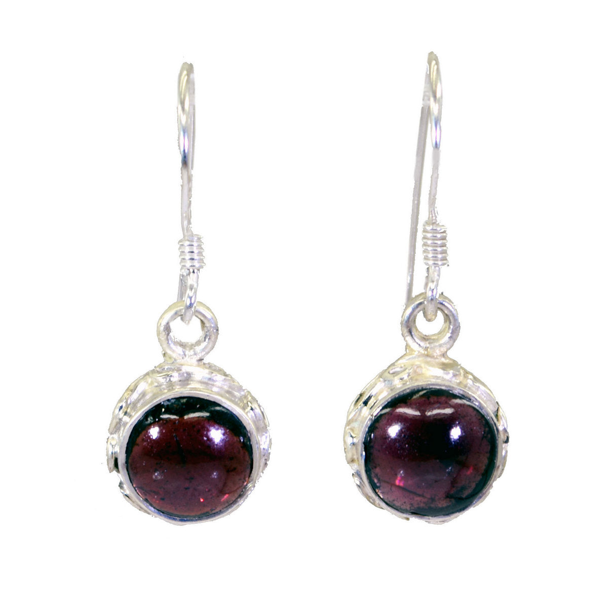 Mei Red Dangle Earrings for Everyday Glam Garnet Red Dangle