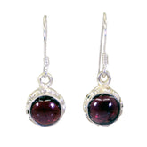 Mei Red Dangle Earrings for Everyday Glam Garnet Red Dangle