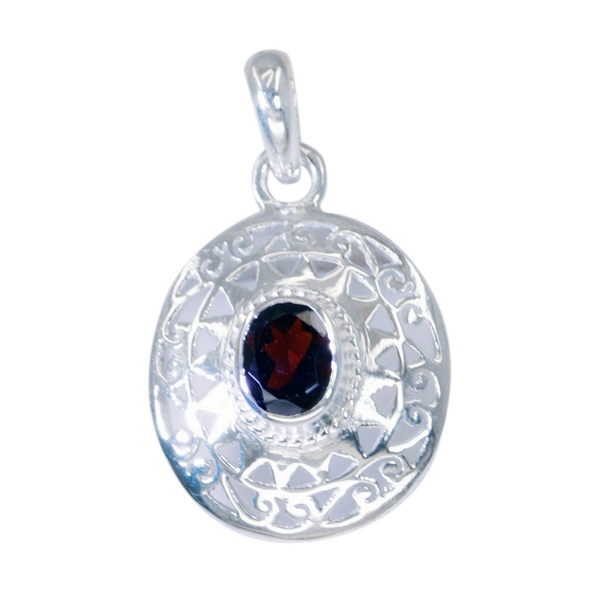 Mia Red Antique Pendant - Stunning Gemstone Design Garnet Red Red