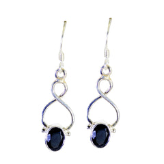 Mila Black Solitaire Earrings - Elegant Everyday Wear Black Onyx Black Dangle