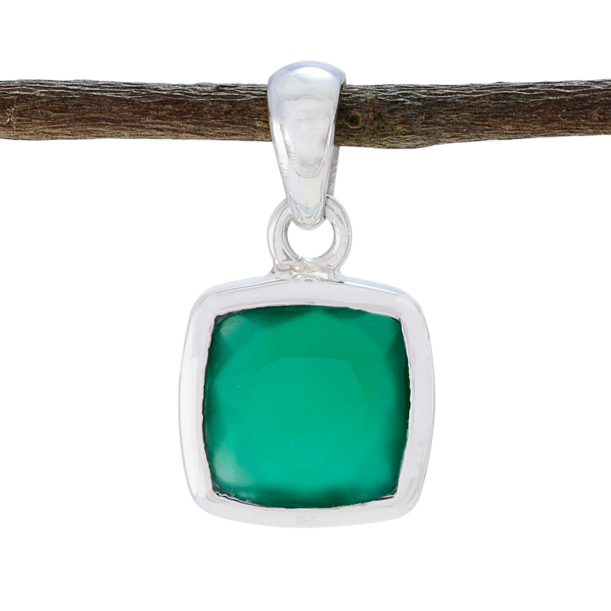 Mila Green Engagement Dainty Pendant Green Onyx Green Green