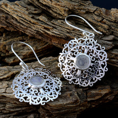 Mila White Solitaire Earrings - Elegant Design for All Occasions