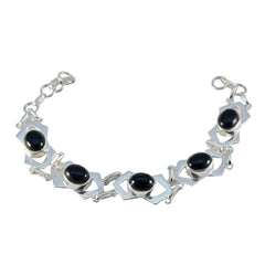 Aisha Minimal Black Links Bracelet for Everyday Style