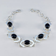 Aisha Minimal Black Links Bracelet for Everyday Style