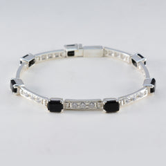 Teresa Minimal Black Tennis Bracelet for Everyday Elegance