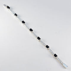 Teresa Minimal Black Tennis Bracelet for Everyday Elegance