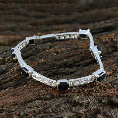 Teresa Minimal Black Tennis Bracelet for Everyday Elegance