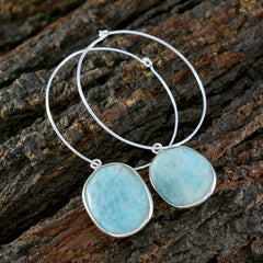 Pilar Minimal Blue Dangle Earrings for Everyday Style