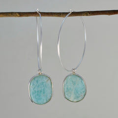 Pilar Minimal Blue Dangle Earrings for Everyday Style