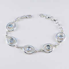 Anna Minimal Blue Links Bracelet for Everyday Glam
