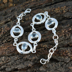 Anna Minimal Blue Links Bracelet for Everyday Glam