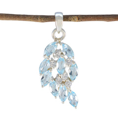 Addison Blue valentine Minimal Pendant Blue Topaz Blue Blue