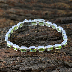 Nella Minimal Green Tennis Bracelet for Everyday Wear