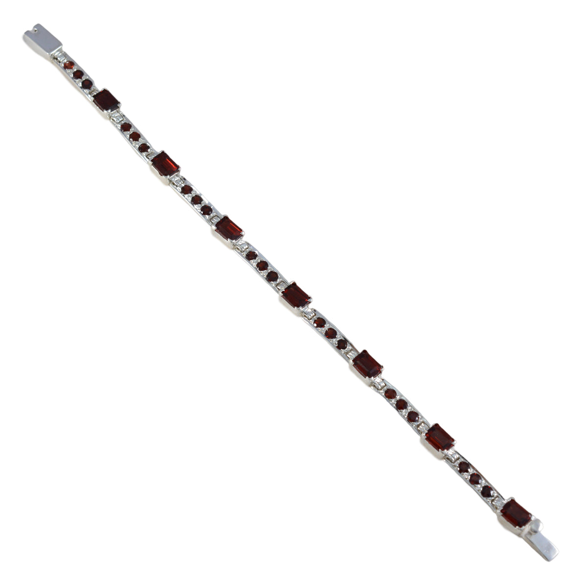 Tereza Minimal Red Tennis Bracelet for Everyday Glam Garnet Red