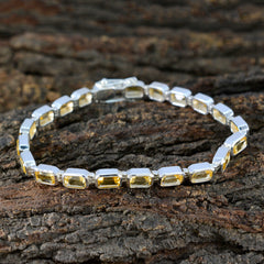 Mathilde Minimal Yellow Tennis Bracelet for Everyday Elegance