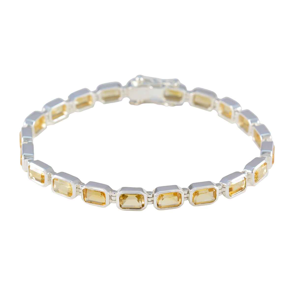 Mathilde Minimal Yellow Tennis Bracelet for Everyday Elegance Citrine Yellow