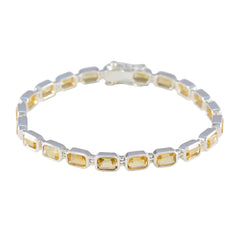 Mathilde Minimal Yellow Tennis Bracelet for Everyday Elegance Citrine Yellow