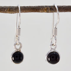 Aaliyah Minimalist Black Dangle Earrings for Everyday Wear