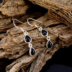Valentina Minimalist Black Dangle Earrings for Daily Wear