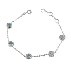 Klara Minimalist Blue Chain Bracelet for Everyday Glam Blue Topaz Blue