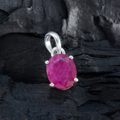 Yuki Minimalist Gemstone Jewelry Ruby Pendant