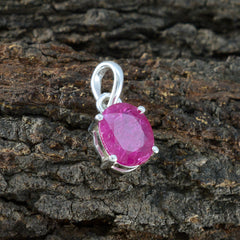 Yuki Minimalist Gemstone Jewelry Ruby Pendant