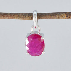 Yuki Minimalist Gemstone Jewelry Ruby Pendant