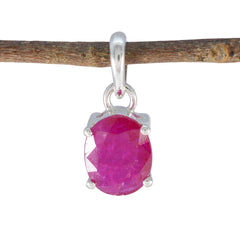 Yuki Minimalist Gemstone Jewelry Ruby Pendant Ruby Red Red