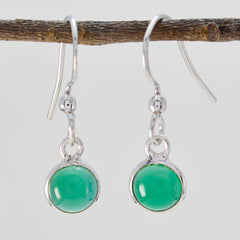 Bianca Minimalist Green Dangle Earrings for Everyday Wear