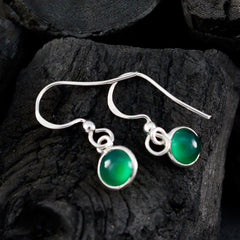 Bianca Minimalist Green Dangle Earrings for Everyday Wear