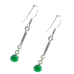 Bruna Minimalist Green Dangle Earrings for Everyday Glam