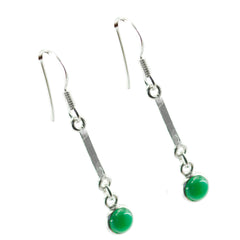 Bruna Minimalist Green Dangle Earrings for Everyday Glam