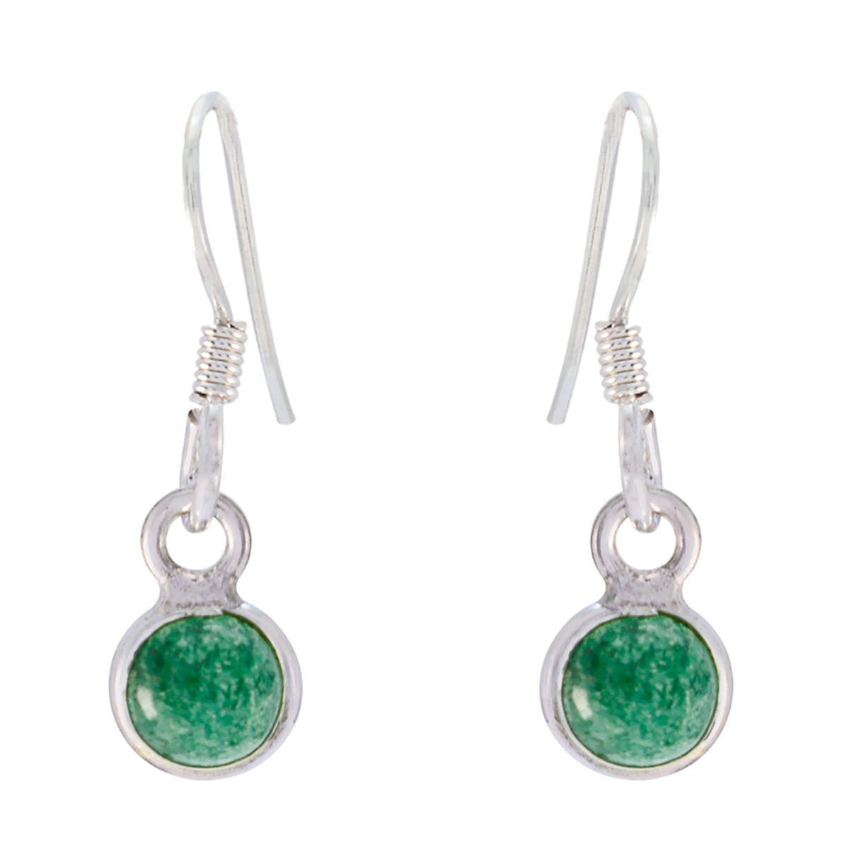 Ava Minimalist Green Dangle Earrings for Everyday Wear Indian Emerald Green Dangle