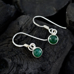 Ava Minimalist Green Dangle Earrings for Everyday Wear