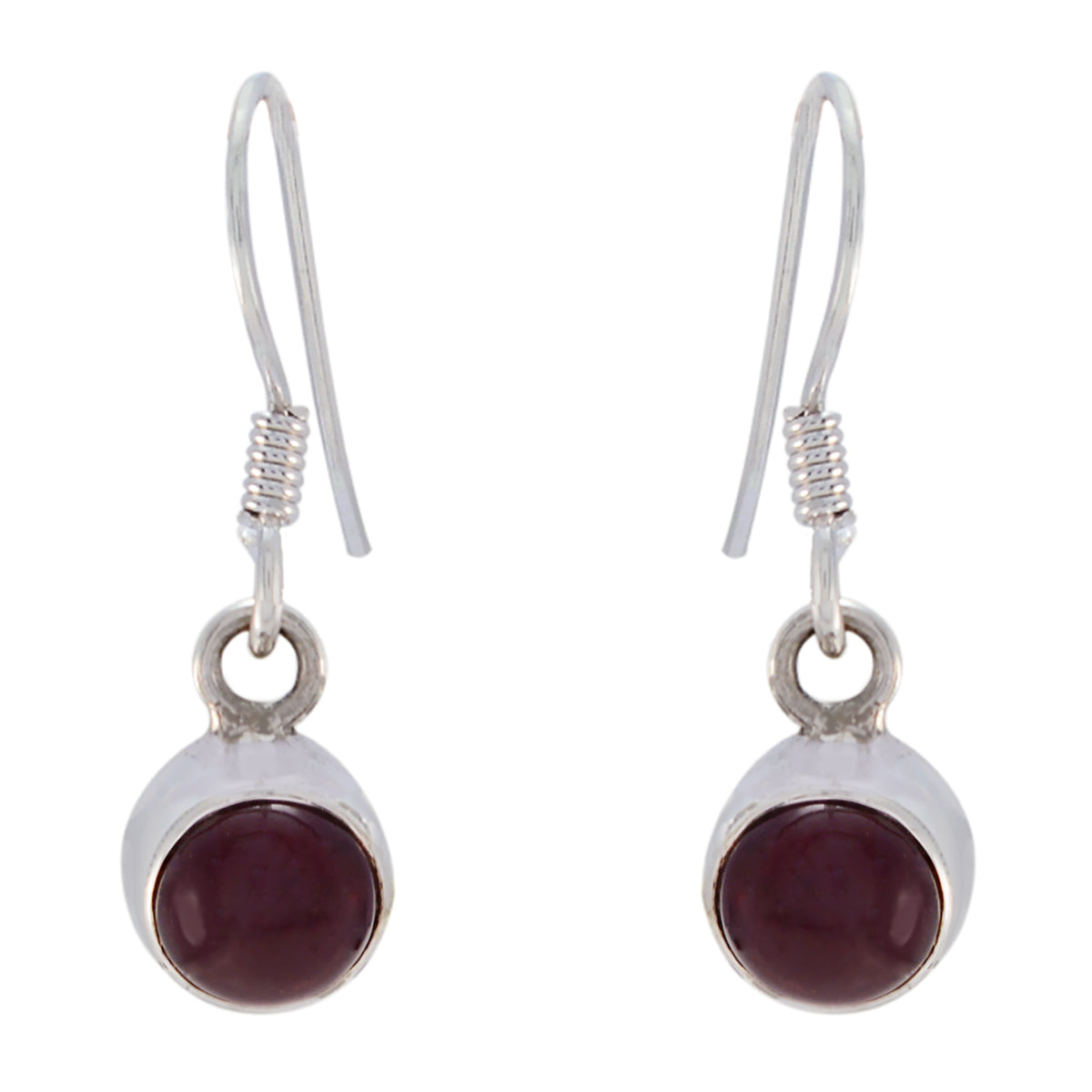 Addison Minimalist Red Dangle Earrings for Everyday Glam Garnet Red Dangle