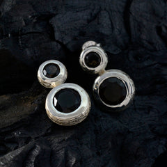 Emily Minimalist Stud Earrings with Gemstone Accent