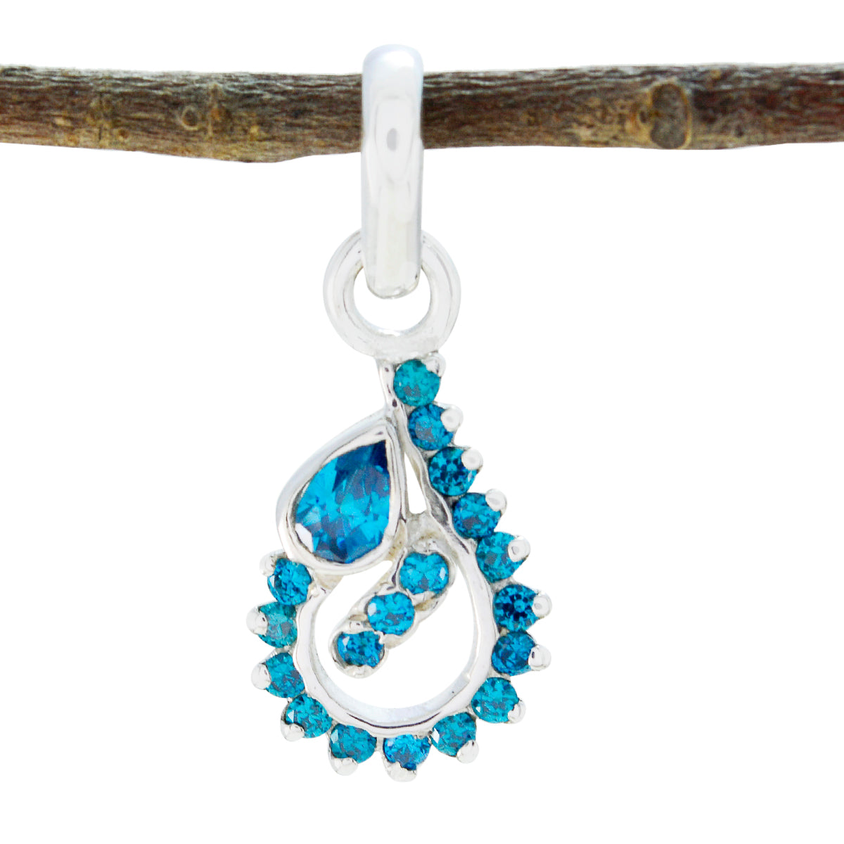 Kristine Minimalist White Pendant for Stylish Looks Cubic zirconia White White