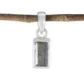 Teresa Grey Modern Delicate Pendant Labradorite Grey Grey