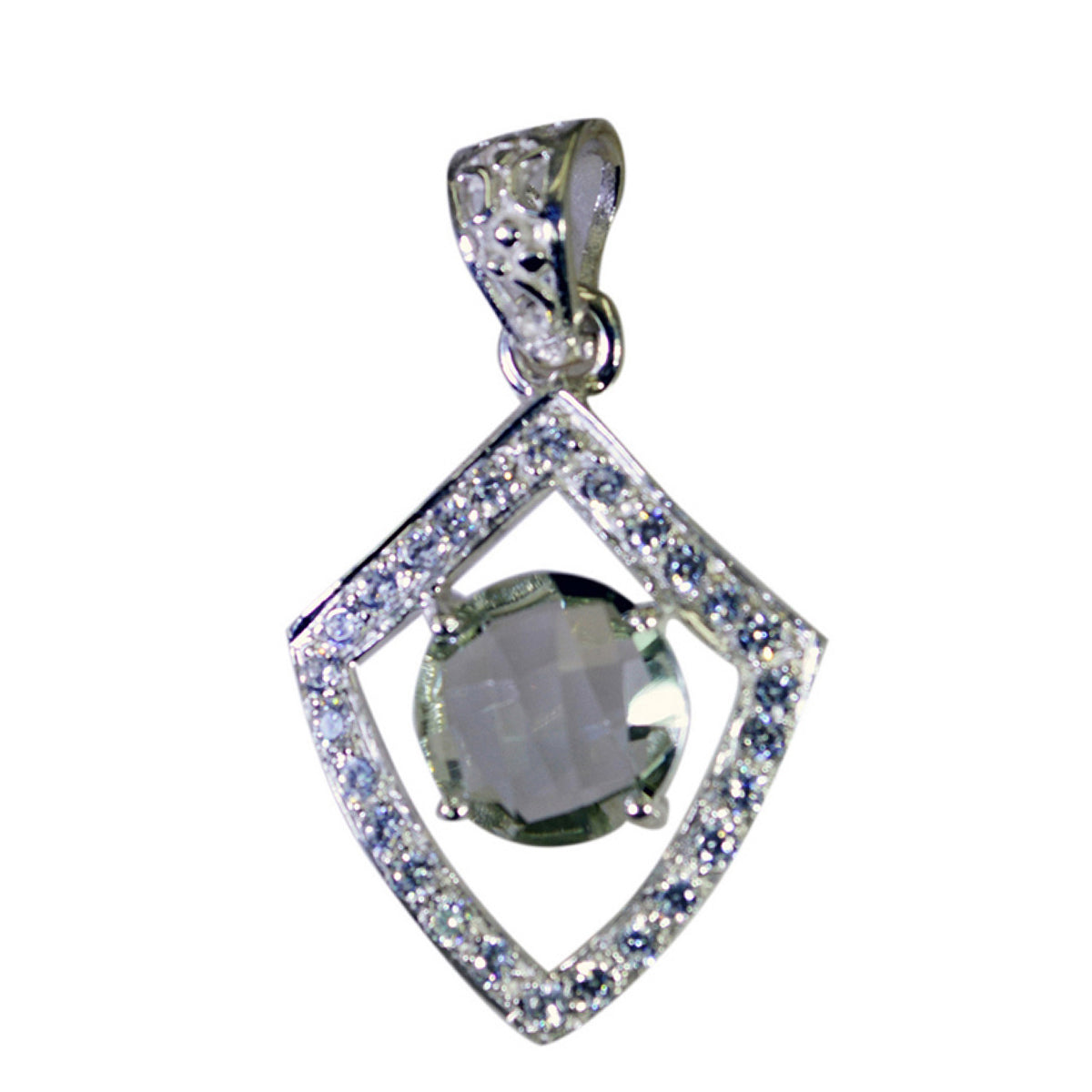 Nisa Modern Light Green Pendant for Fashion Jewelry Green Amethyst Light Green Light Green