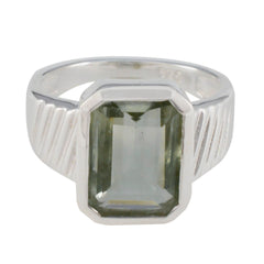 Zazlle Modern Light Green Solitaire Ring Green Amethyst Green