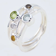 Zazlle Modern Multicolor Gemstone Ring for Every Occasion