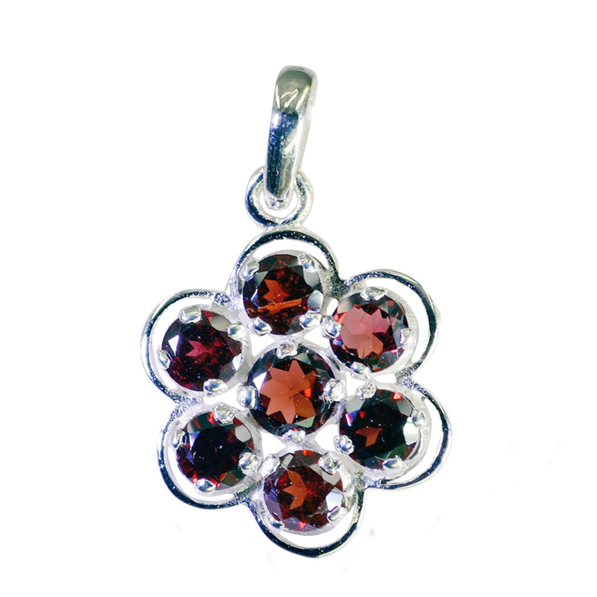 Nayara Modern Red Pendant Jewelry for Everyday Glam Garnet Red Red