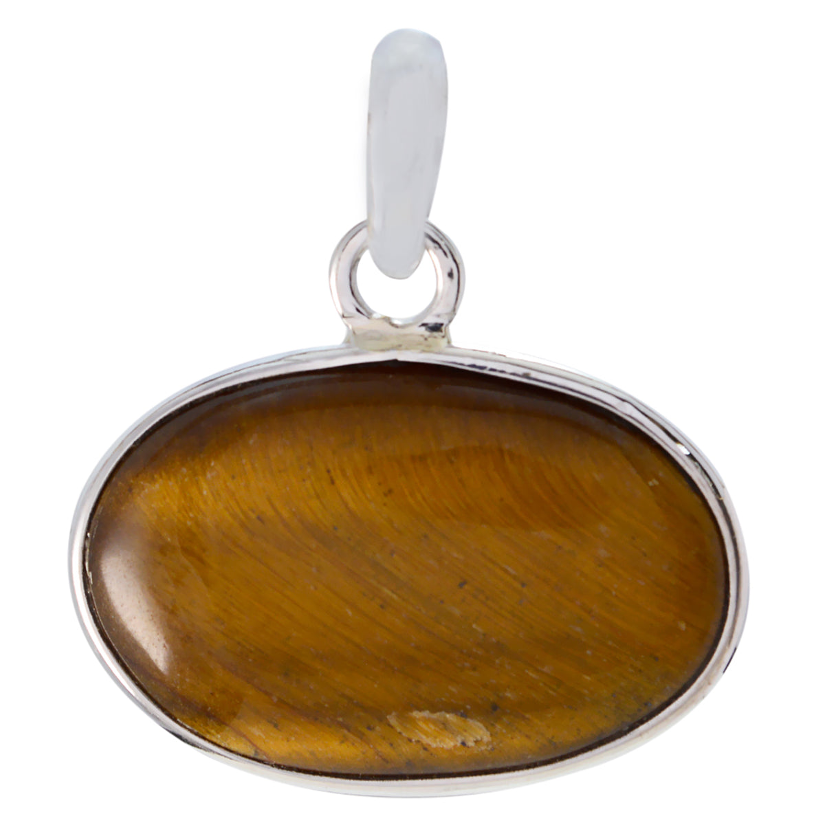 Nayara Modern Slim Pendant Jewelry with Tiger Eye Stone Tiger Eye Brown Brown
