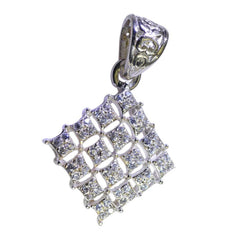 Violet Modern Statement Pendant for Women Silver Shine