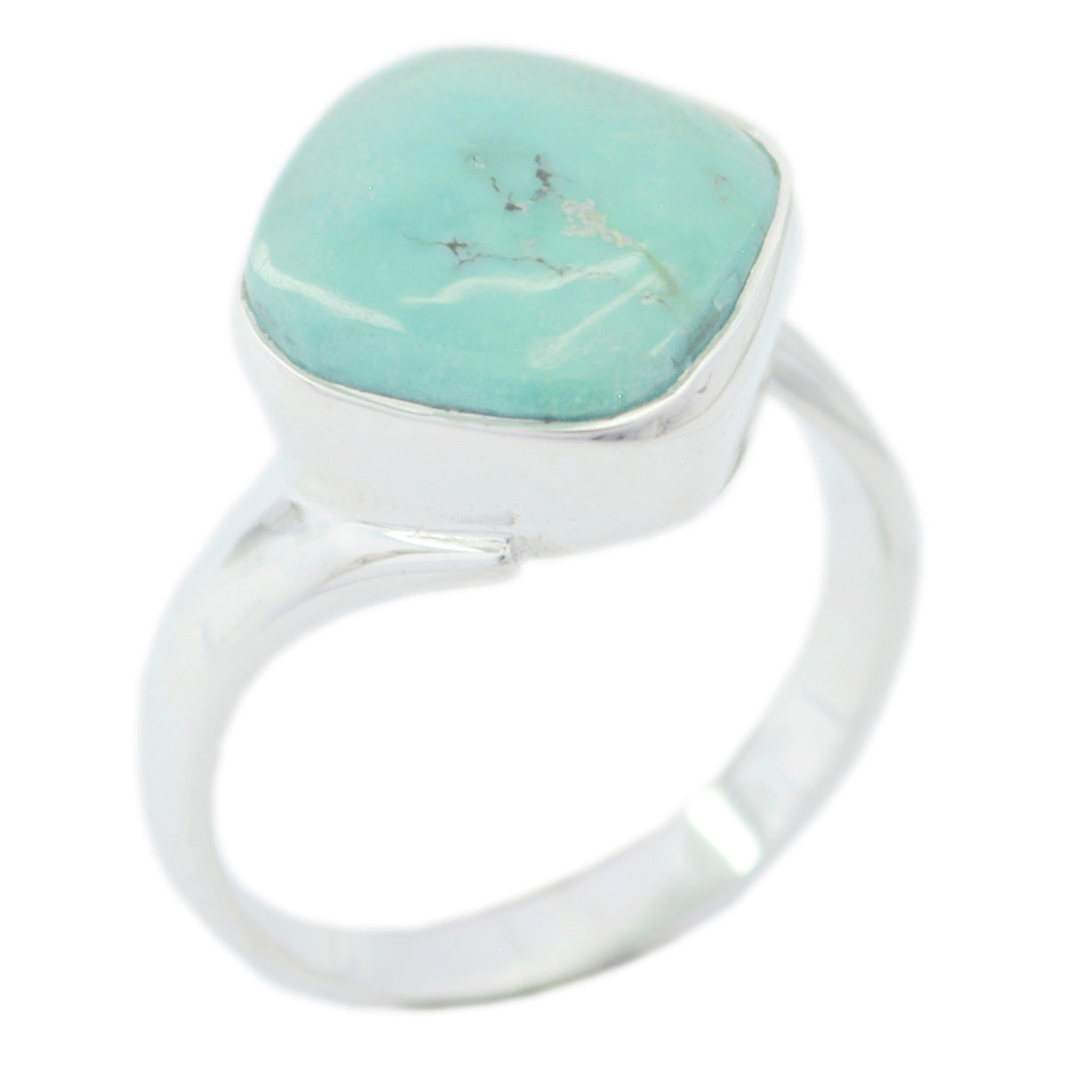 Priya Modern Turquoise Solitaire Ring Turquoise Blue