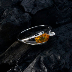 Savannah Modern Yellow Solitaire Ring with Gemstone