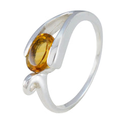 Savannah Modern Yellow Solitaire Ring with Gemstone
